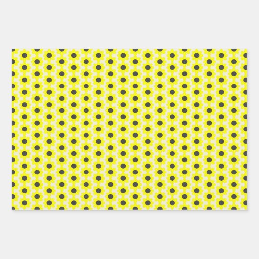 キュートイエローベビービー男女兼用カスタム ラッピングペーパーシート (正面3)