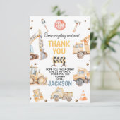 キュートイエローボーイズ建築誕生日 サンキューカード (スタンド正面)