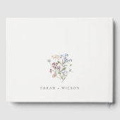 キュートイエローメド素朴フローラリース結婚ズ ゲストブック (裏面)