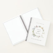 キュートイエローメド素朴フローラリース結婚ズ ノートブック (内部)