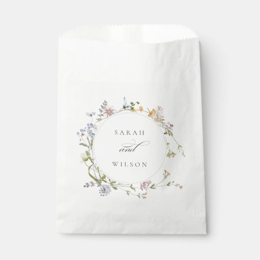 キュートイエローメド素朴フローラリース結婚ズ フェイバーバッグ (正面)