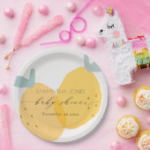 キュートイエローレモンフルーティー柑橘系ベビーシャワー ペーパープレート (パーティー)