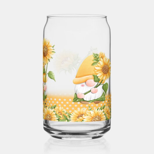 キュートイエロー格言ひまわり ガラス缶 (裏面)