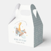 キュートイエロー飛行機キレーフスカイスター子供の誕生日 フェイバーボックス (裏面サイド)