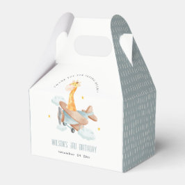 キュートイエロー飛行機キレーフスカイスター子供の誕生日 フェイバーボックス