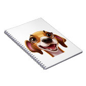 キュートイタリアングレイハウンド – Happy Iggy ノートブック (右側)