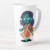 キュートインディアンゾンビ カフェラテマグ (右アングル)