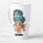 キュートインディアンゾンビ カフェラテマグ (左アングル)