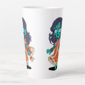 キュートインディアンゾンビ カフェラテマグ (正面)