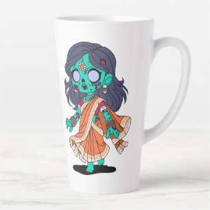 キュートインディアンゾンビ カフェラテマグ