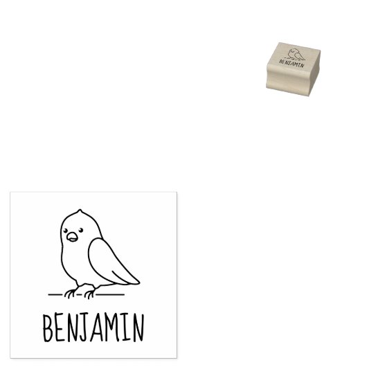 キュートインパエオウム名前をカスタムする ラバースタンプ (押印)