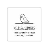 キュートインパエオウム差出人住所 ラバースタンプ (インプリント)