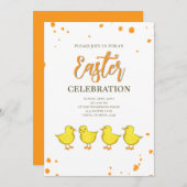 キュートイースターお祝いチックスカスタム シーズンカード (正面/裏面)