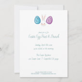 キュートイースターエッグ狩り&ブランチ招待状 招待状 (正面)