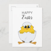 キュートイースターエッグ&シックハッピーイースター シーズンポストカード (正面/裏面)