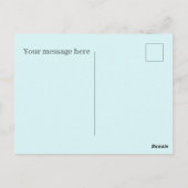 キュートイースターカウアド文字 ポストカード (裏面)