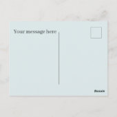 キュートイースターカウアド文字 ポストカード (裏面)