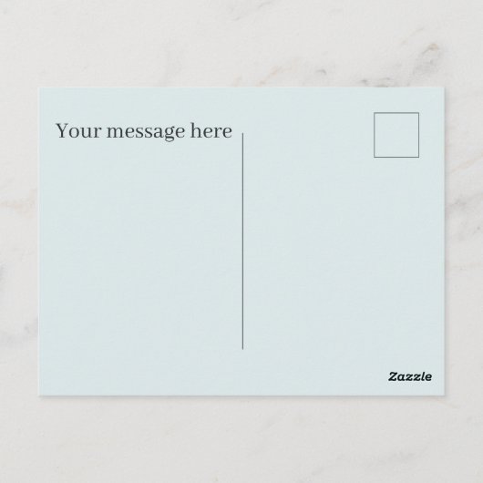 キュートイースターカウアド文字 ポストカード (裏面)