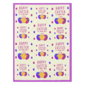 キュートイースターシックアンドエッグハッピーイースターホリデー テーブルクロス (正面)