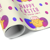 キュートイースターシックアンドエッグハッピーイースターホリデー ラッピングペーパー (ロールコーナー)