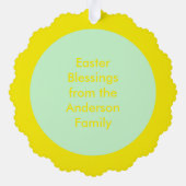 キュートイースターシックカスタム オーナメントカード (裏面)