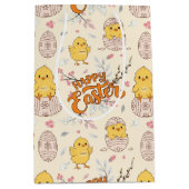 キュートイースターシックパターン抱き枕 ミディアムペーパーバッグ (正面)