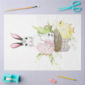 キュートイースターシリーズデザイン1 薄葉紙 (クラフト)