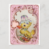 キュートイースターダクリングホリデーカード シーズンポストカード (正面)