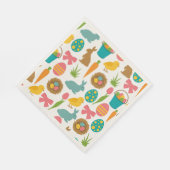 キュートイースターテーマパターン紙 スタンダードランチョンナプキン (角)