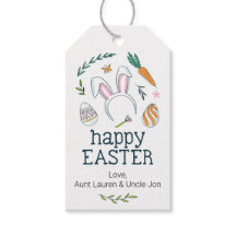 キュートイースタードードルギフトラベル