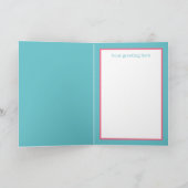 キュートイースターバスケットフラワー格言 シーズンカード (内部)