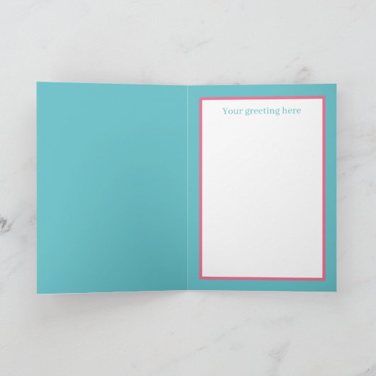 キュートイースターバスケットフラワー格言 シーズンカード (内部)