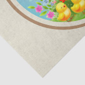 キュートイースターバニーとハッピー春の花休日 薄葉紙 (詳細)