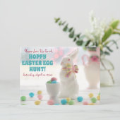キュートイースターバニーエッグ狩り招待状 招待状 (スタンド正面)
