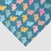 キュートイースターバニーパターンブルー 薄葉紙 (詳細)