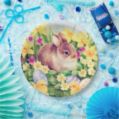 キュートイースターバニーホリデーパーティー ペーパープレート (パーティー)