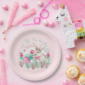 キュートイースターバニーホリデーパーティー ペーパープレート (パーティー)