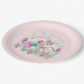 キュートイースターバニーホリデーパーティー ペーパープレート (アングル)