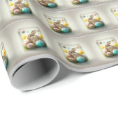 キュートイースターバニーラッピング紙 ラッピングペーパー (ロールコーナー)