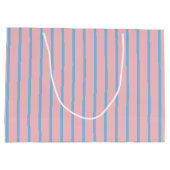 キュートイースターバニー抱き枕 – 大、光沢 ラージペーパーバッグ (裏面)