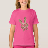 キュートイースターバニー金ゴールドルック Tシャツ (正面)