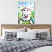 キュートイースターバニー01 キャンバスプリント (インサイチュ (寝室))