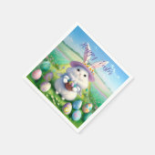 キュートイースターバニー01 スタンダードカクテルナプキン (角)