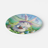 キュートイースターバニー01 ペーパープレート (アングル)