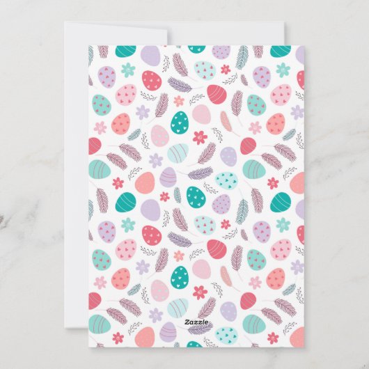 キュートイースターバニー&エッグス春 シーズンカード (裏面)