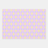 キュートイースターパターンパステル ラッピングペーパーシート (正面)