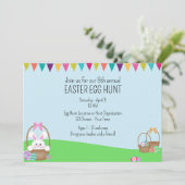 キュートイースターパーティの招待状 招待状 (スタンド正面)