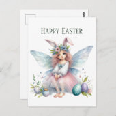 キュートイースターフェアリー追加文字 ポストカード (正面/裏面)