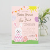 キュートイースターブランチ&エッグ狩りホリデー 招待状 (スタンド正面)