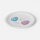 キュートイースターブンニエッグ狩り&ブランチ紙プレート ペーパープレート (アングル)